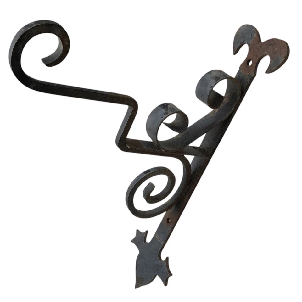 GANCHO SEÑORIAL FRANCÉS - Antiguo castillo gótico de hierro puerta provincial jardín Foto 3 de 4