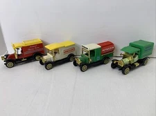American Ambulance , Petroleum, Mail ,Water Trucks Ford model T. Mini Lot Of 4