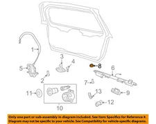CHRYSLER OEM 09-20 Journey Lift Gate Lock Hardware-Handle, Outside Nut 6508910AA