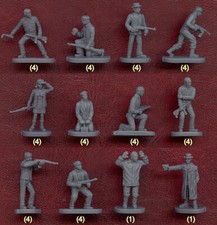 Caesar Miniatures 006 - RETIRED - WWII French Resistance - 1:72nd scale mib