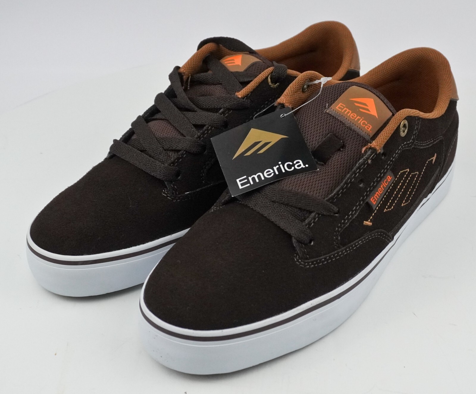 Vintage Emerica THE JINX 2 Skate Skateboard BMX Shoes, Mens US 8 Brown NOS NEW image 3