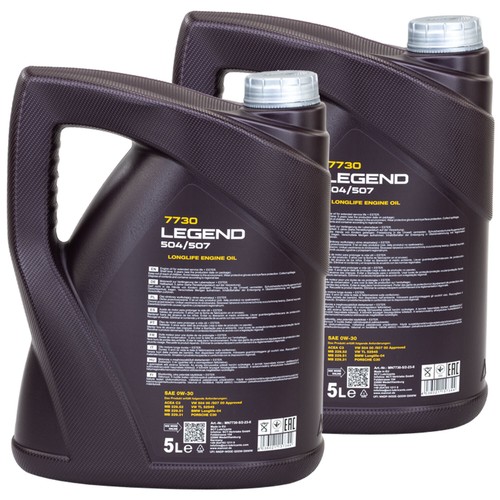 Aceite de Motor Mannol 0W-30 Legend 504/507 2 X 5 Litro para Audi BMW Mercedes - Imagen 3 de 6