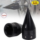 CNC Spike Front Axle Nut Covers Fit For Harley Touring 08 up Road Street Glide