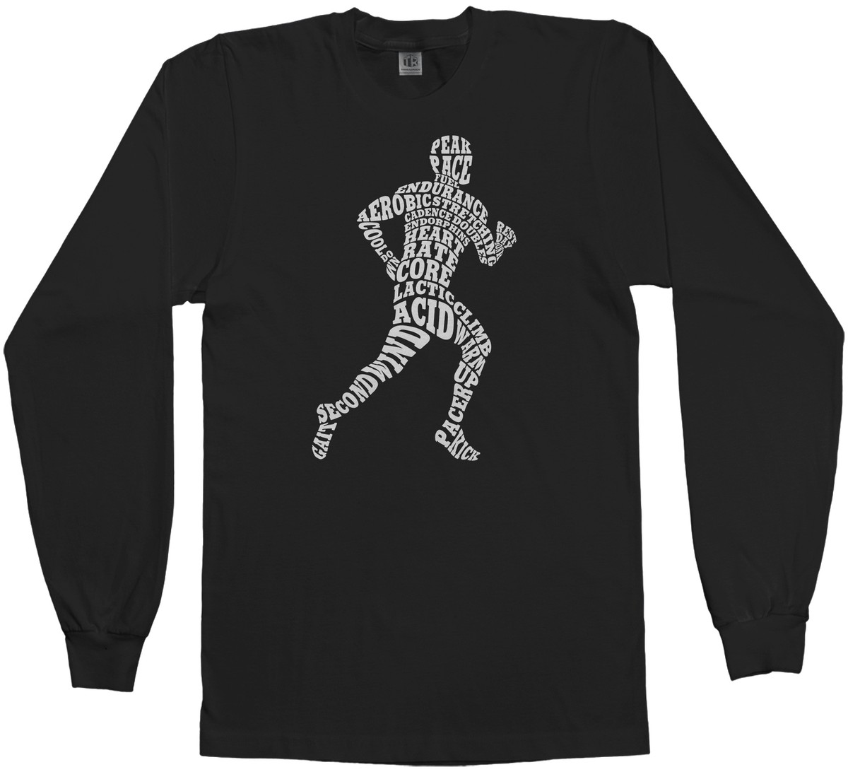 Mens Track Typography Men's Long Sleeve T-shirt Team Gift Idea | eBay