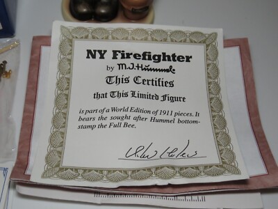 Fire Fighter Hummel 9/11 FDNY Figurine #2030 TMK 8 - MIB | eBay