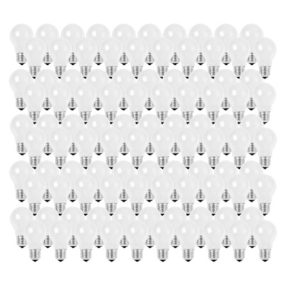 100 x Glühbirne 15W E27 MATT Glühlampe 15 Watt Glühbirnen Glühlampen stoßfest