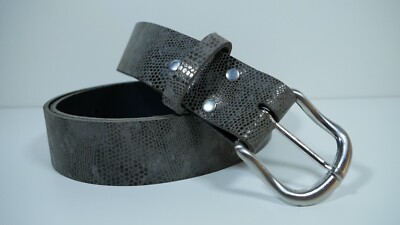 Damengürtel ''Schlange'' in grau