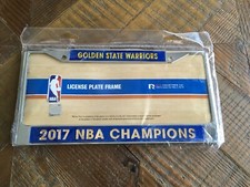GOLDEN STATE WARRIORS 2017 NBA CHAMPIONS 1 LICENSE PLATE FRAME