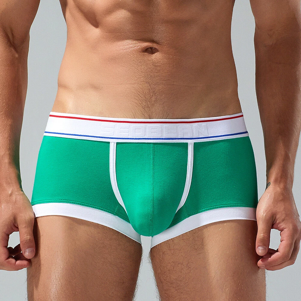 SEO BEAN Boxer Sportivi Uomo 2XL &ndash; 2 Righe Biancheria Intima Cotone