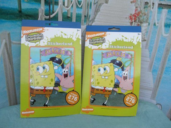 LOT OF STICKERLAND BOOKS) NICKELODEON SPONGEBOB SQUAREPANTS (552