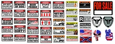 R/C 1/10 Scale Warning Body Decal Stickers SHEET OEM Crawler Graphic Off Road RC