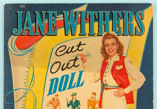 Vintage Original 1941 Whitman JANE WITHERS Paper Dolls #986 UNCUT - Picture 2 of 17
