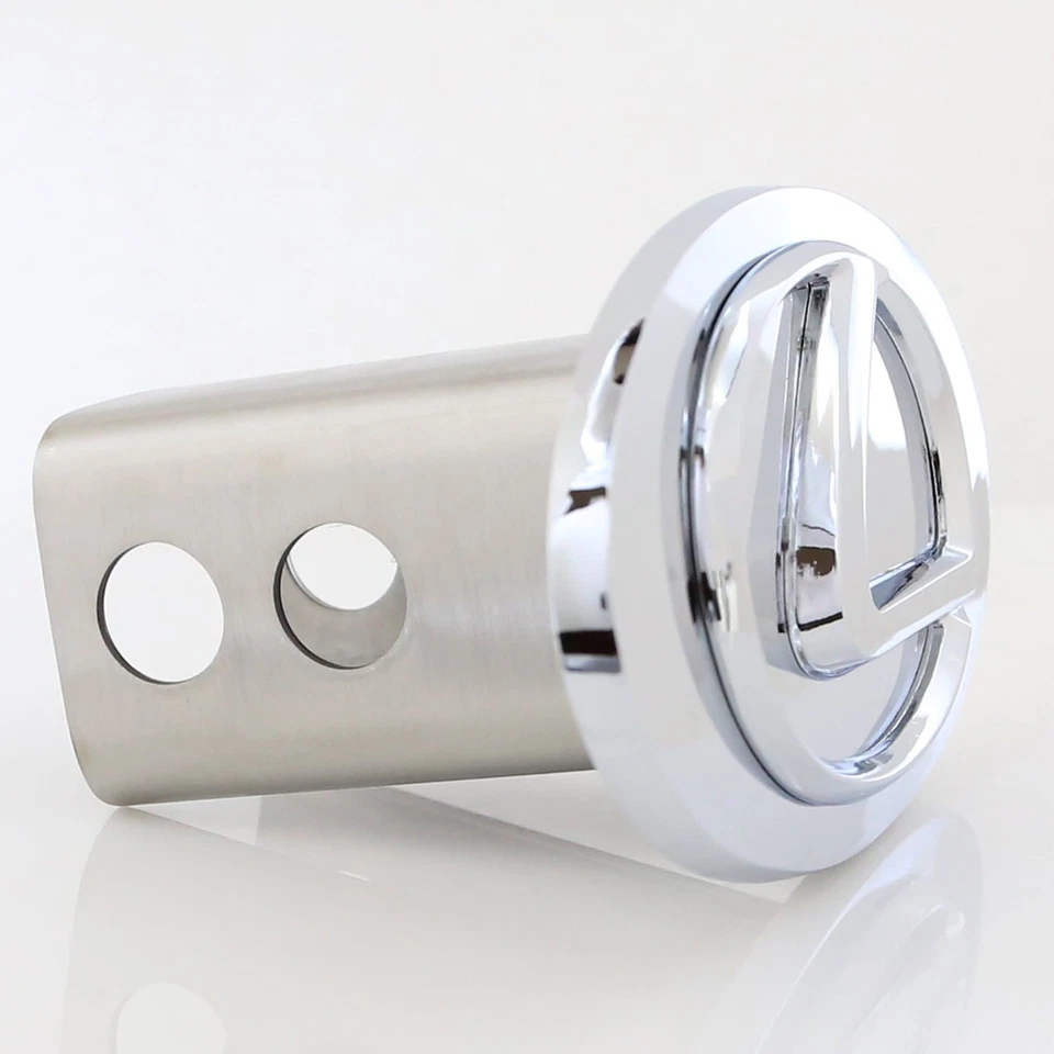 Enchufe de enganche de remolque con logotipo Lexus (cromo) Foto 2 de 4