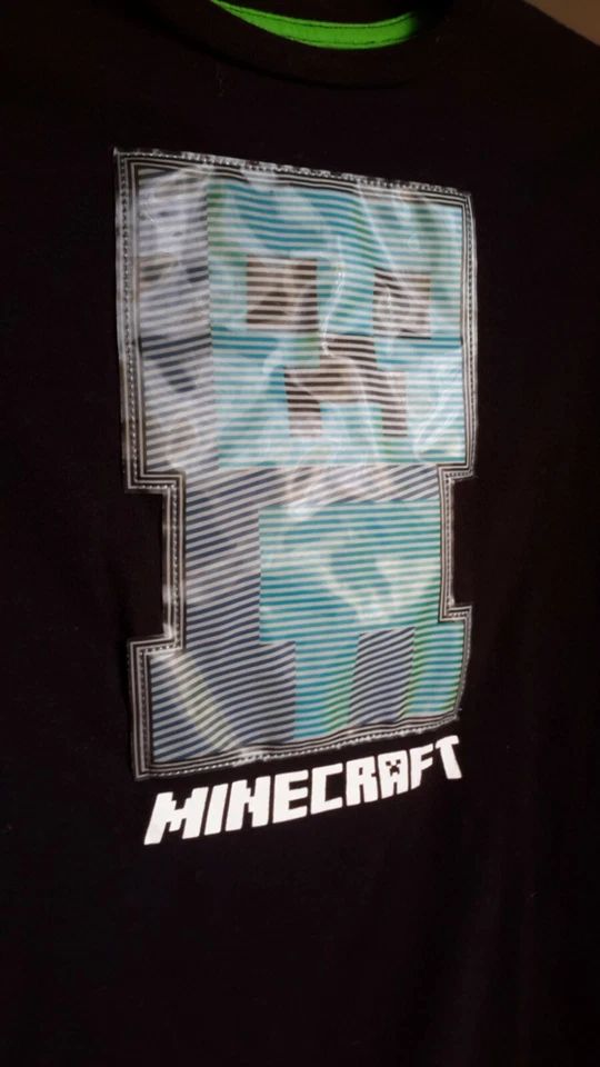 Minecraft Producto Oficial Mojang/Jinx Niños Talla L 10/12 Camiseta Manga Larga Usada en Excelente Condición Foto 3 de 4