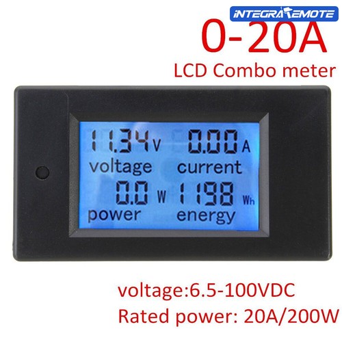 AC80-260V DC6.5~100V 20A 50A 100A Panel Display Volt Amp Power Watt Meter LCD - Bild 47 von 51
