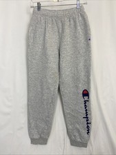 Champion Heathered Grey Pocket Sweatpants Lounge Joggers Boys Size 14/16