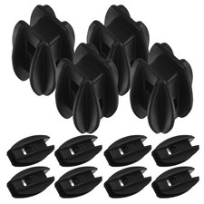 20Pcs Durable Electric Fence Post Insulators Black Plastic Insulation for Farms