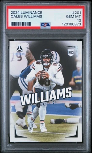 Graded 2024 Panini Luminance Caleb Williams #201 Rookie RC Card PSA 10 Gem Mint