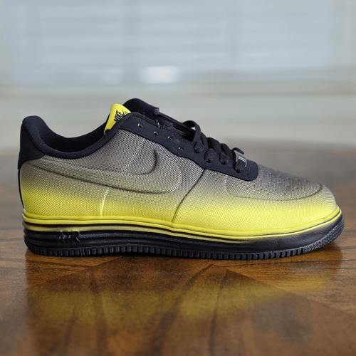 Nike Lunar Air Force 1 VT Sonic Yellow Black Shoes Men's 9 Lunarlon 599499-700 - Picture 10 of 16