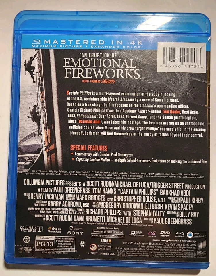 Captain Phillips(Blu-ray)(DVD)(2-Disk Set) - Image 3 of 3