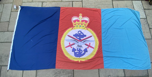 4.0yd Vintage Joint Services MOD Flag Extra Large 366 x 183cm Sewn British #52