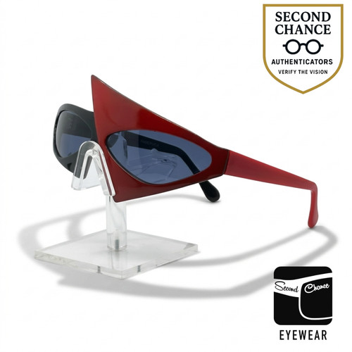 Faberge X 902 COL 5 Vintage Iconic Cat Eye Sunglasses Black/Red-Original 90s