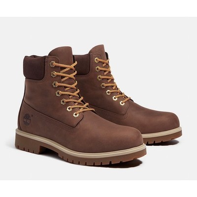 Timberland Mens 6 Inch Premium Waterproof Boot Dark Brown Nubuck