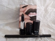 Kat Von D Studded Kiss Lipstick SLAYER .04 oz KVD nail polish  Skully lip liner