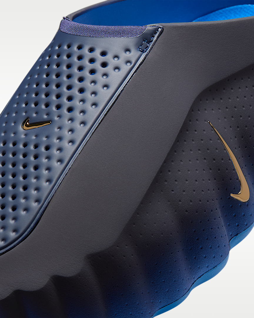 Nike Mind 001 Men Navy Blue Lightweight Comfort Slip On Slippers Nike Mind 001 Men Navy Blue Lightweight Comfort Slip On Slippers
