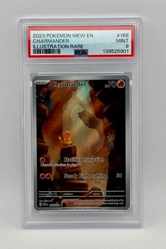 PSA 9 Charmander 168/165 Sv: Scarlet & Violet 151 Holo 2023 Pokemon MEW EN