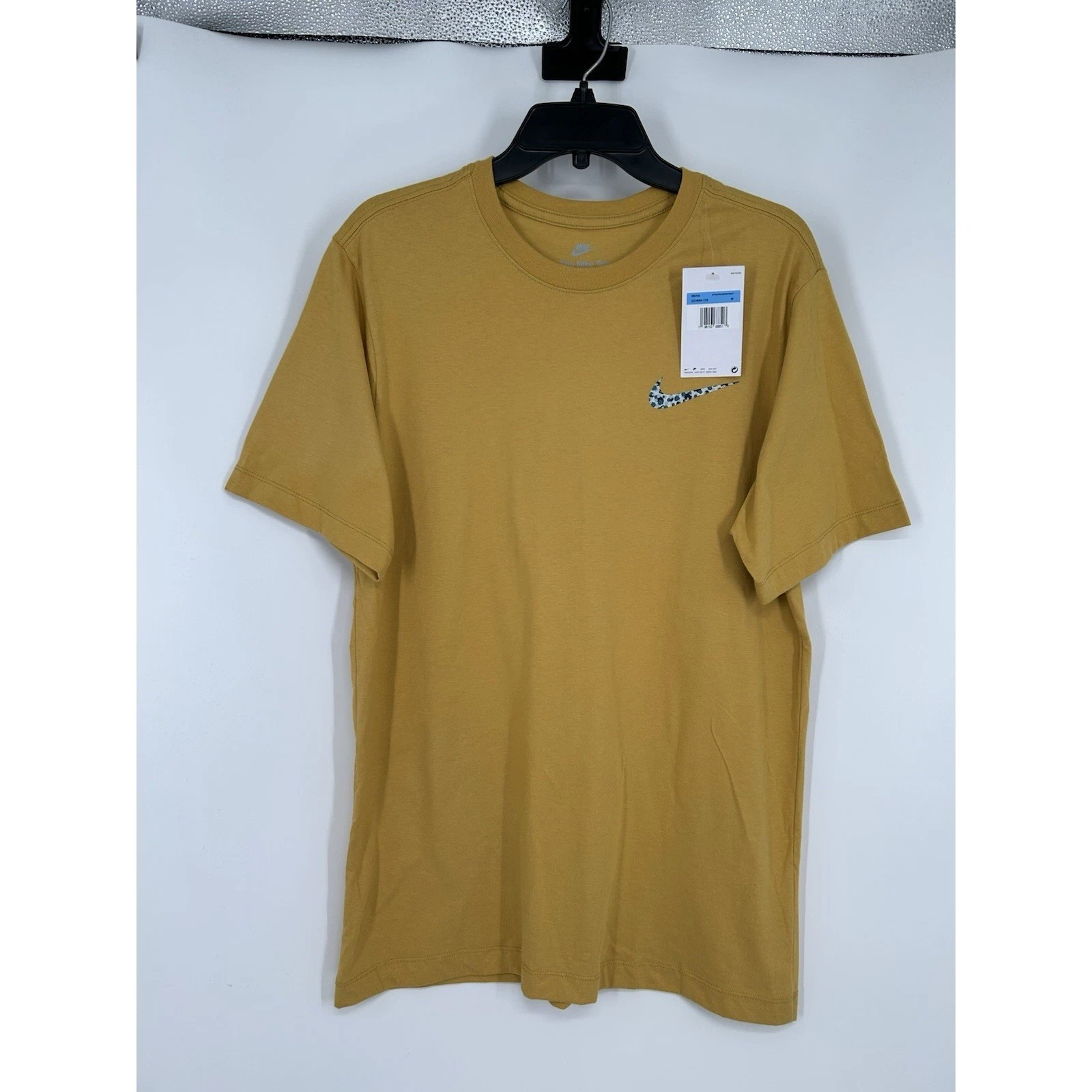 Nike NSW Club+ HDY PK1 LBR Tee Short Sleeve Swoosh Mustard DZ2869-725 Medium