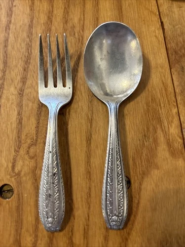 Mozart Sterling 1938 By Wallace Childs Spoon And Fork 42.4 Grams Of Sterling