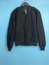 New Neptune Garment Co Jacket Mens 44 Black Wool Thinsulate Liner Bomber