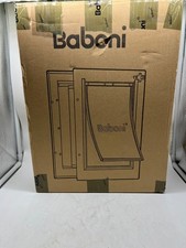 Baboni 3-Flap Pet Door for Wall, Steel Frame and Telescoping Tunnel, Medium 40lb
