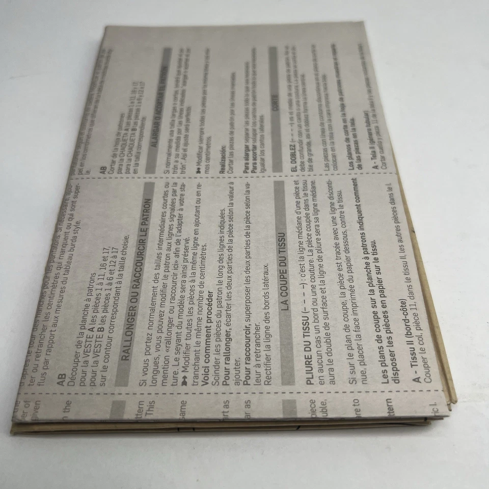 Burda Sewing Pattern 6351 Mens Jacket Sewing Pattern Size US 36-46 EUR 46-56 - Image 4 of 4