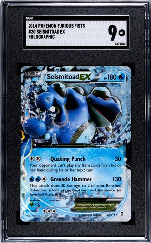 Seismitoad-EX graded PSA 9 for sale on eBay