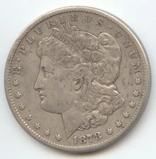 1878-CC Morgan Silver Dollar, Carson City, Original F-VF