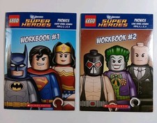 Lego DC Universe Comics Super Heroes Phonics Workbooks #1 & 2 Short & Long Vowel