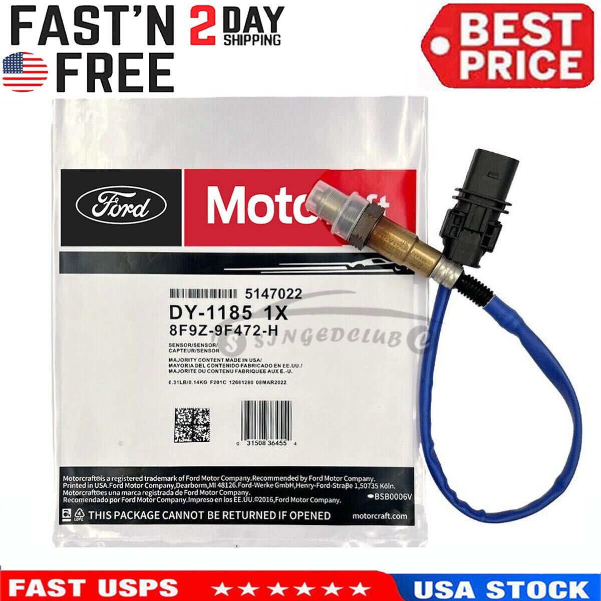 Oxygen Sensor Motorcraft DY-1185 for sale online | eBay