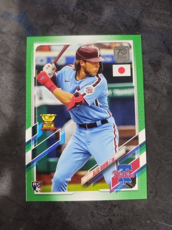 2021 Topps Japan Edition Alec Bolm RC Jade Green Parallel 50/75