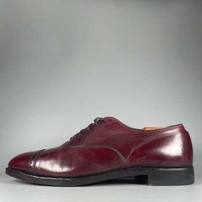 Alden New England 905 Burgundy Mottled Cap Toe Shoes Men\'s SZ 11.5 USA MADE READ 905 Perf Tip Bal Oxford (Burgundy Calf) – The Alden Shop main image 4