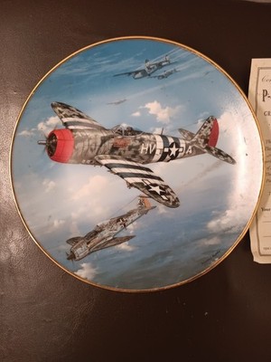 Hamilton Collection  -  Great Planes Of WWII  '' P-47 THUNDERBOLT ''  Plate