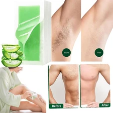 Hair Removal Paper Double Sided Cold Wax Strips Body Depilatory Patch Skin