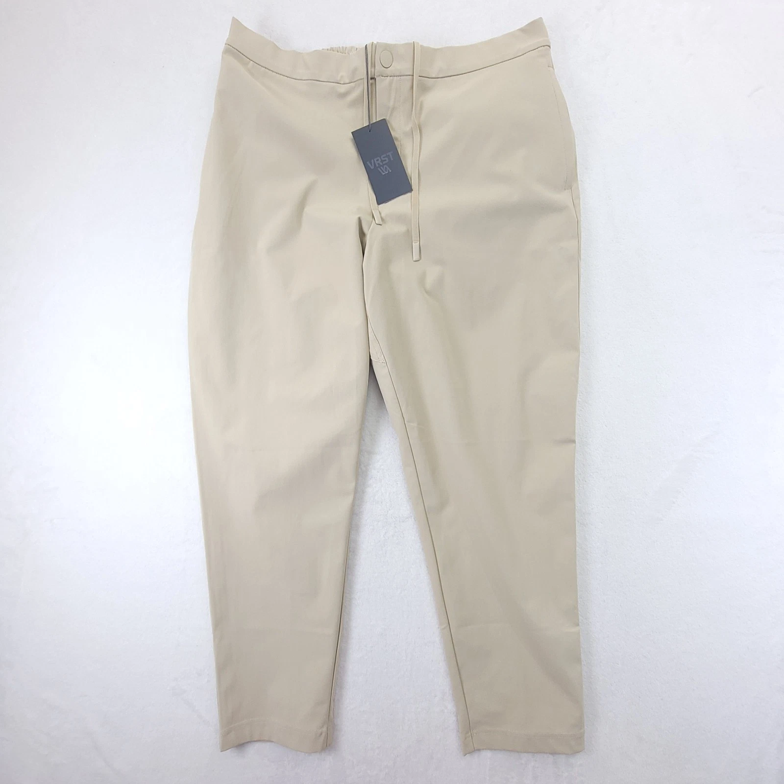 VRST Limitless Slim Tapered Pants Khaki Men's Size XL Athletic Fit Joggers NWT