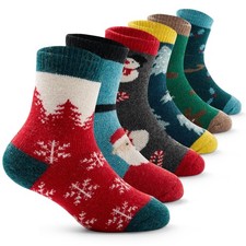 Girls Wool Socks Kids Winter Warm Socks Thicken Thermal Crew Socks for Girls ...