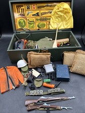 Vintage 1960s GI Joe Footlocker Military Accessories Uniform& Weapons. ML