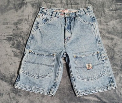 Pepe Jeans Shorts Boys 10 Blue Denim Cargo Relaxed Fit Utility Pockets 90s Style