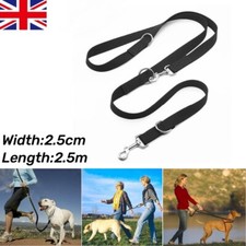 UK Control Dog Lead Leash Adjustable Training Lead Double Ended Police Style 8ft