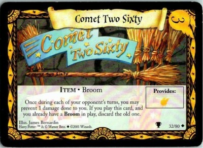 Harry Potter Quidditch Cup CCG Card 32/80 Comet Two Sixty | eBay
