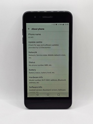 LG K9 16GB 2GB RAM 5" 12MP Android Smartphone Mobile - Black (Unlocked) - Afbeelding 2 van 12